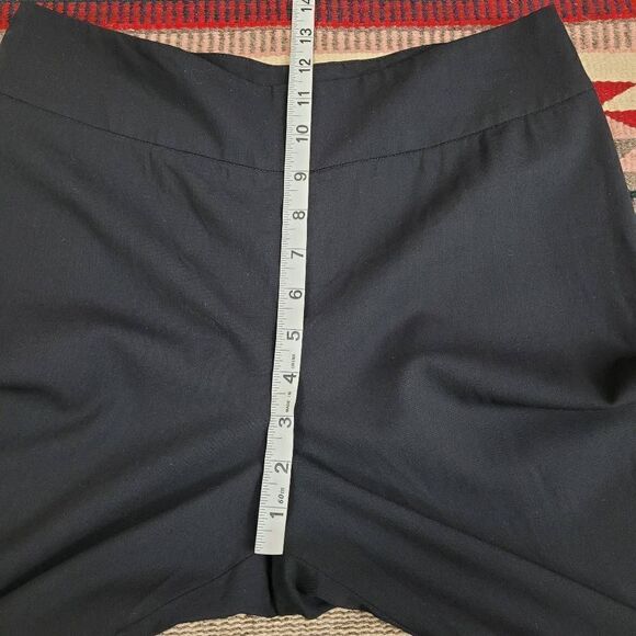 Akris Punto Black Wool Slacks Pants Sz US 10 Straight Leg Minimalist Career Work - Picture 7 of 9